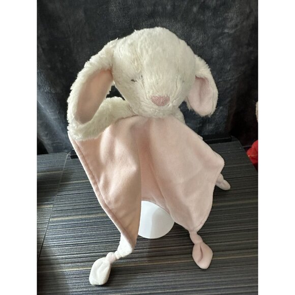 '14 Carters Pink Bunny Rabbit Long Lovey Velvet Knotted Security Blanket L31474H - Picture 4 of 16